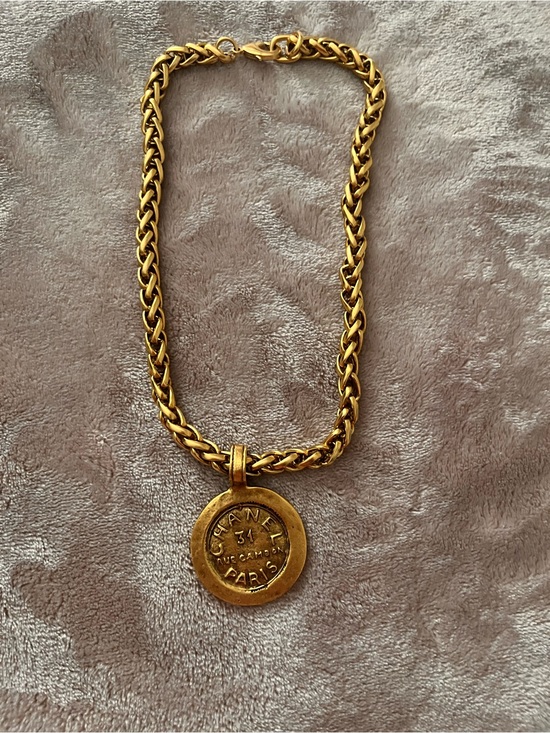 Yochi Jewelry - Yochi Gold-Tone Medallion Rope Chain Necklace
